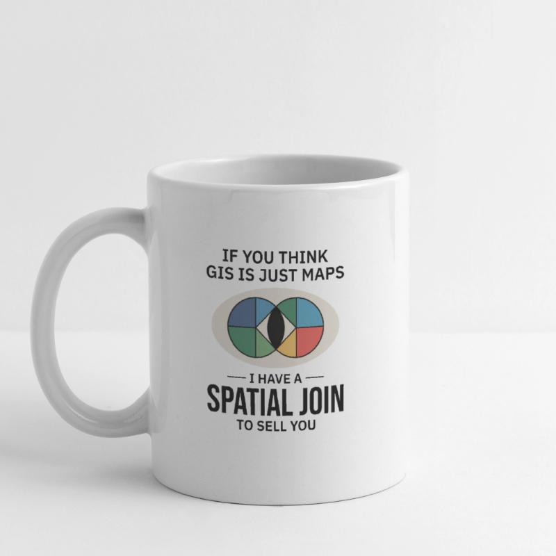 GIS Spatial Join Map Data Analysis Mug