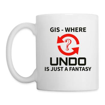 GIS Undo Fantasy Data Mapping Errors - Mug - white - Left