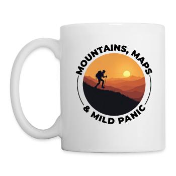 Hiking Mountain Sunset Adventure Outdoor Explore - Mug - white - Left