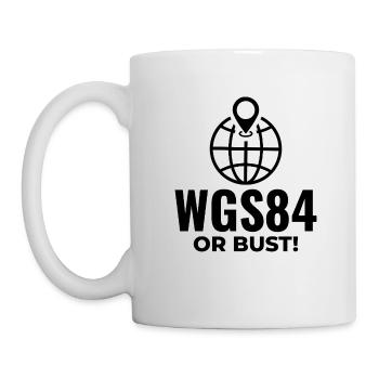 GIS Analyst WGS84 Système de coordonnées du globe - Mug blanc - blanc - Gauche