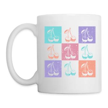 Cherries Colorful Summer - Mug - white - Left