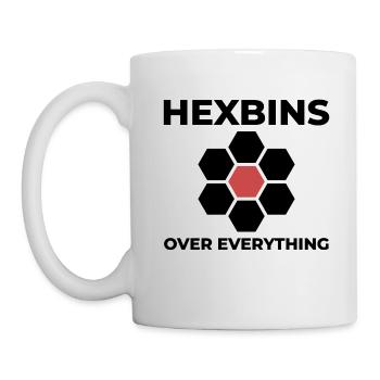 Hexbins Data Visualization GIS Mapping Spatial - Mug - white - Left