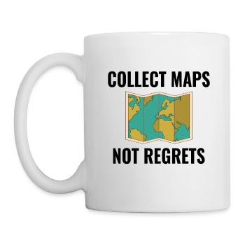 Collectionnez des cartes sans regrets GIS Voyage - Mug blanc - blanc - Gauche
