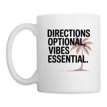Directions Optional Vibes Essential GIS Travel - Mug - white - Left