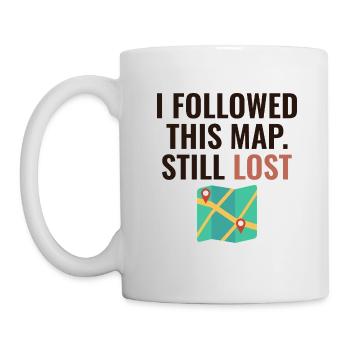 I Followed This Map Still Lost Funny GIS - Mug - white - Left