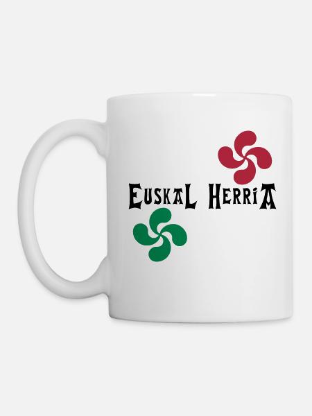 Euskal Herria - Lauburu - Mug blanc - blanc