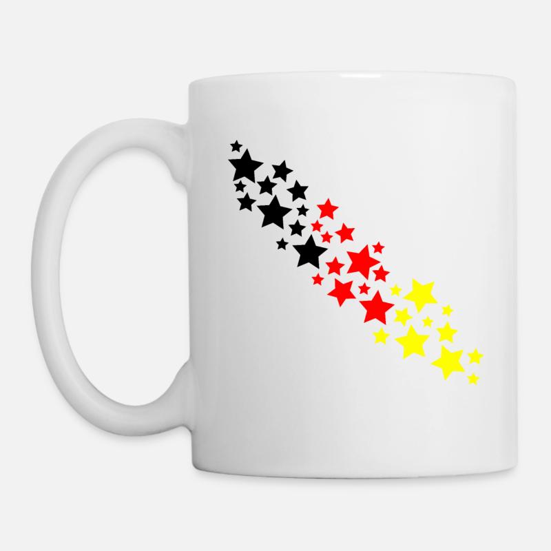 Deutschland Sterne - Tasse - Weiß