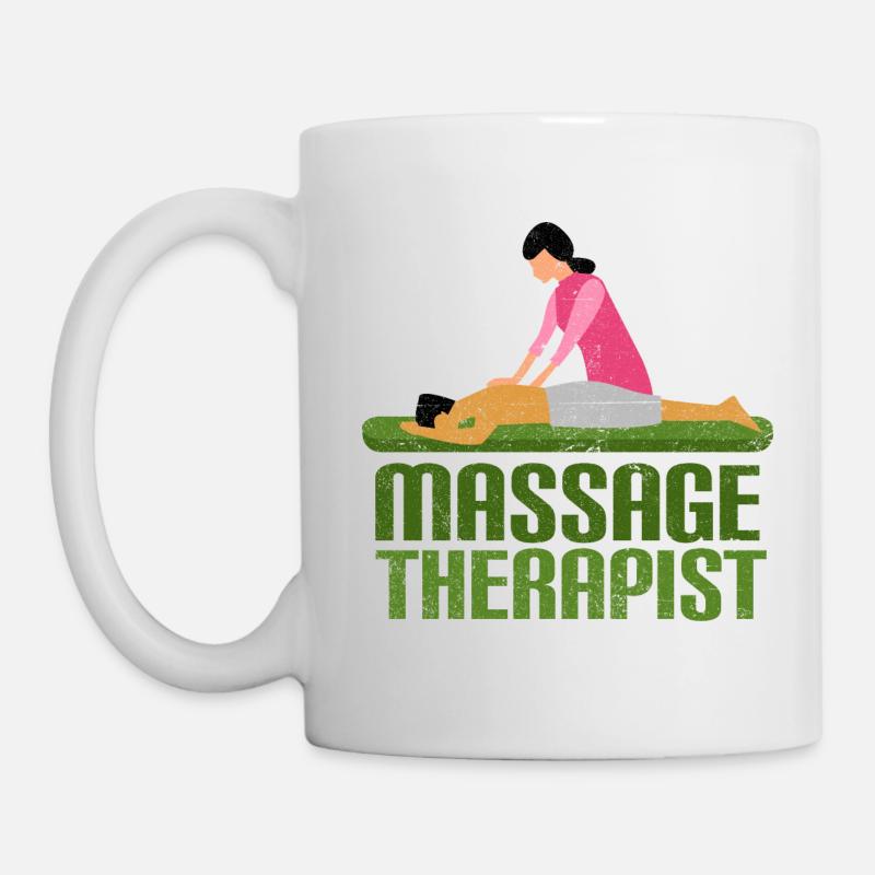 Vintage Massage - Tasse - Weiß