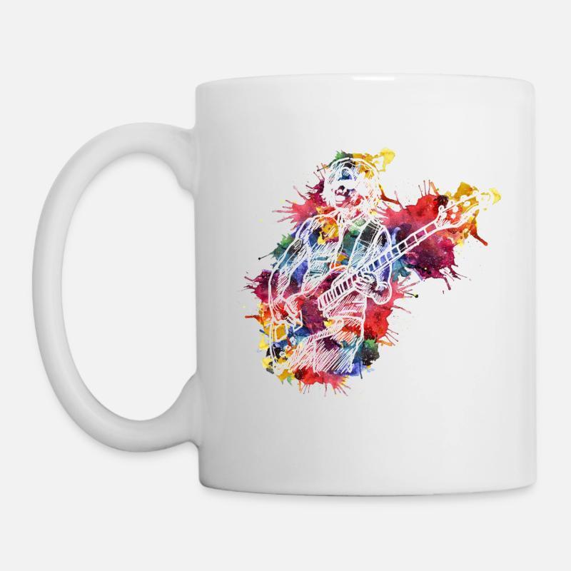 Art de la guitare abstraite - Mug blanc - blanc