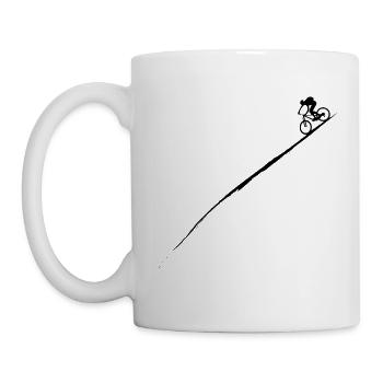 Downhill mountain bike - Mug - white - Left