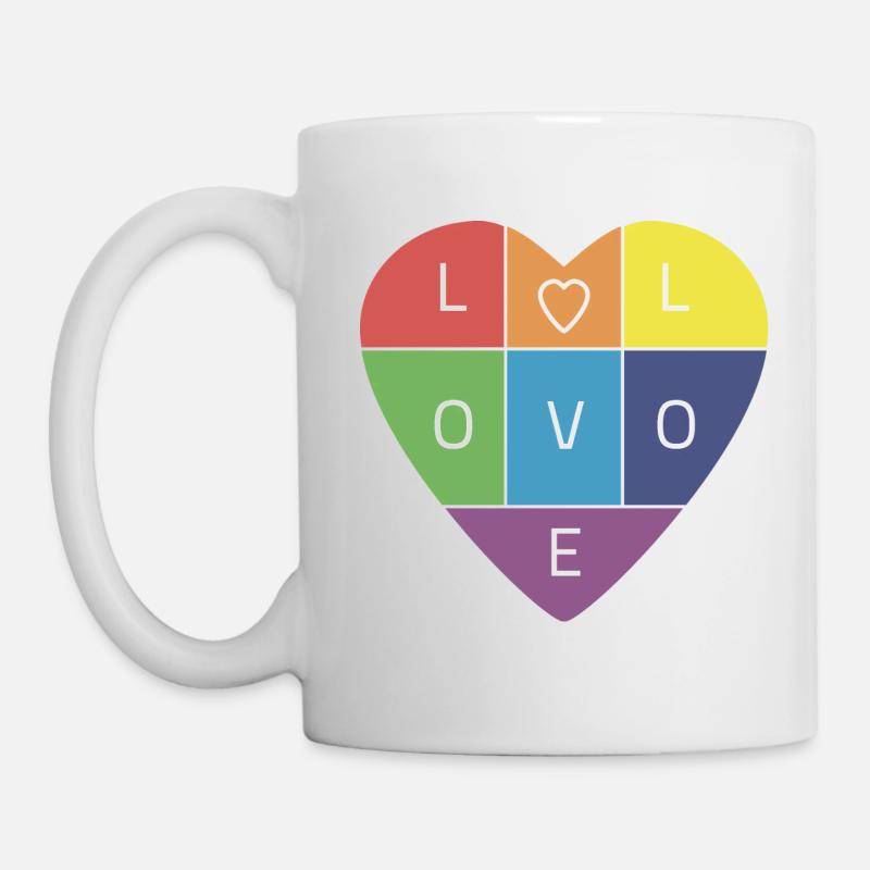 Rainbow Love - Mug - white
