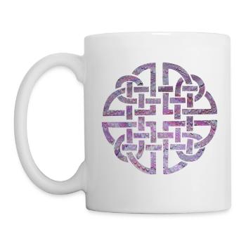 noeud celtique 8 e 62 - Mug blanc - blanc - Gauche