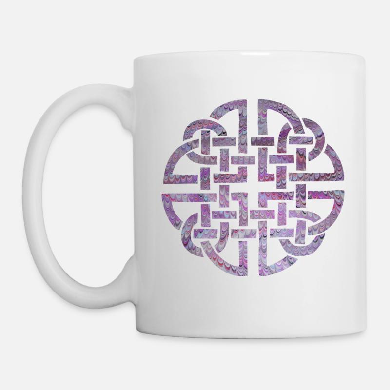 noeud celtique 8 e 62 - Mug blanc - blanc