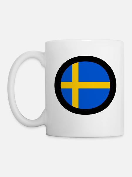 Schweden Flagge - Tasse - Weiß