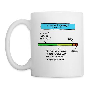 Chronologie du changement climatique - Mug blanc - blanc - Gauche