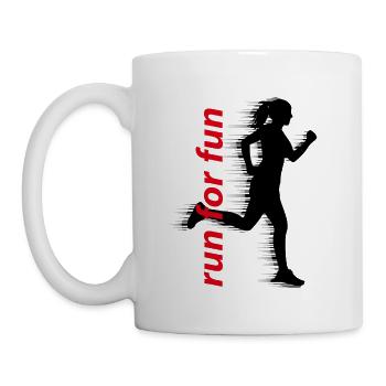 Courir pour le plaisir - Mug blanc - blanc - Gauche