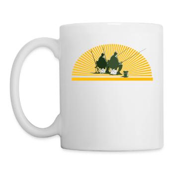 Pêche à la ligne - Mug blanc - blanc - Gauche