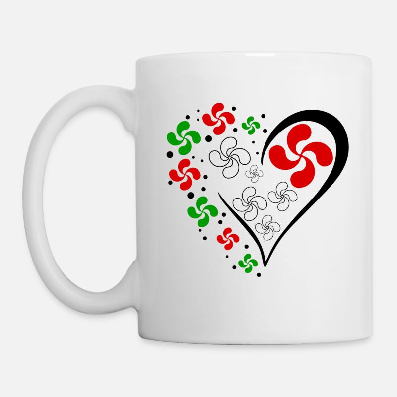 Cœur Basque - Mug blanc - blanc