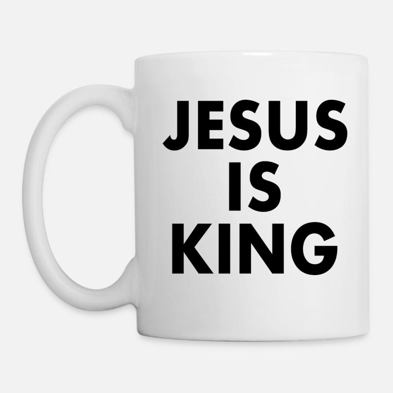 Jesus is king - Tasse - Weiß