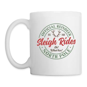 Reindeer Sleigh Rides - Mug - white - Left