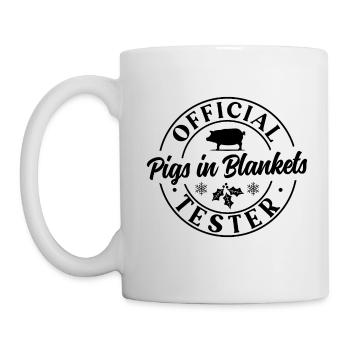 Official Pigs in Blankets tester - Mug - white - Left