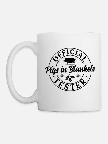 Offizieller Pigs in Blankets Tester - Tasse - Weiß