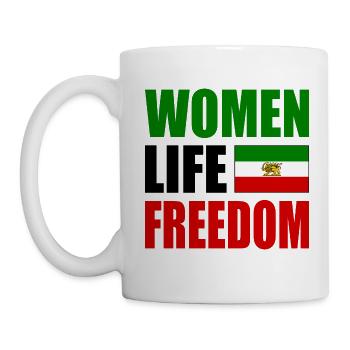Women life freedom - Tasse - Weiß - Links