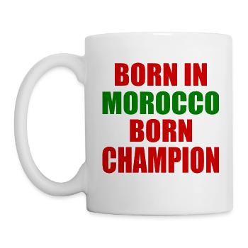 born in morocco born champion - morocco - Mug - white - Left