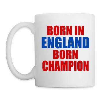 born in england born champion - England - Mug - white - Left