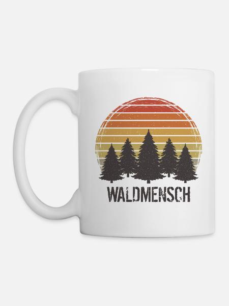Wald Mensch Bäume Baum Waldliebhaber Waldmensch - Tasse - Weiß