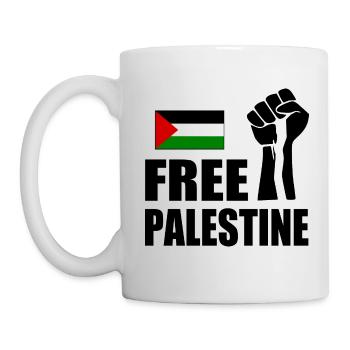 Free palestine - Mug - white - Left