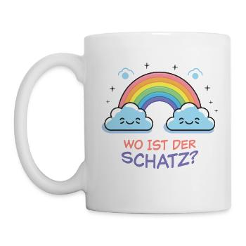 Wo Ist Der Schatz? - Tasse - Weiß - Links