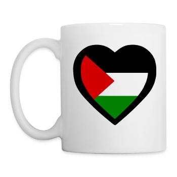 Free palestine - Mug blanc - blanc - Gauche
