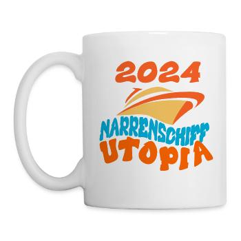 Ship of Fools Utopia, Ostrich Quote - Mug - white - Left