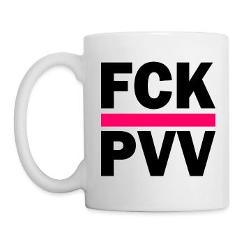 Fck pvv - Tasse - Weiß - Links