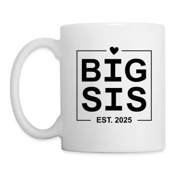 Big Sis Est 2025 - Tasse - Weiß - Links