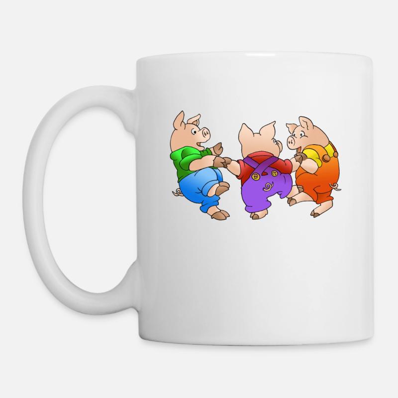 trois porcelets - Mug blanc - blanc