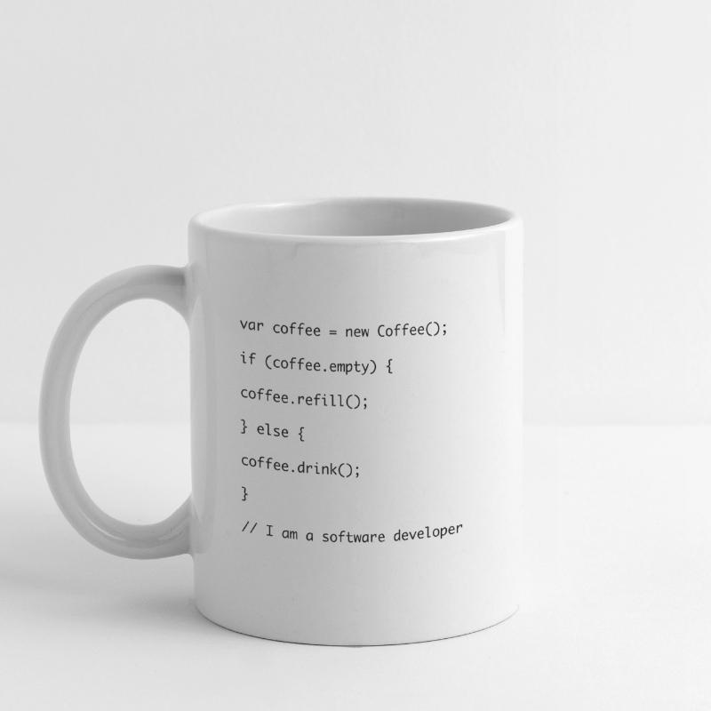 Coffee refill Javascript code Mug