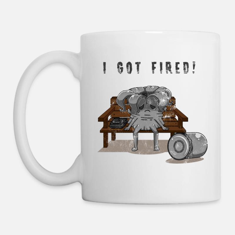 Gefeuert Vintage - Tasse - Weiß