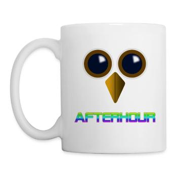 Afterhour Drogen Eule druff - Tasse - Weiß - Links