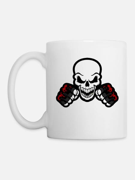 Crâne MMA - Mug blanc - blanc