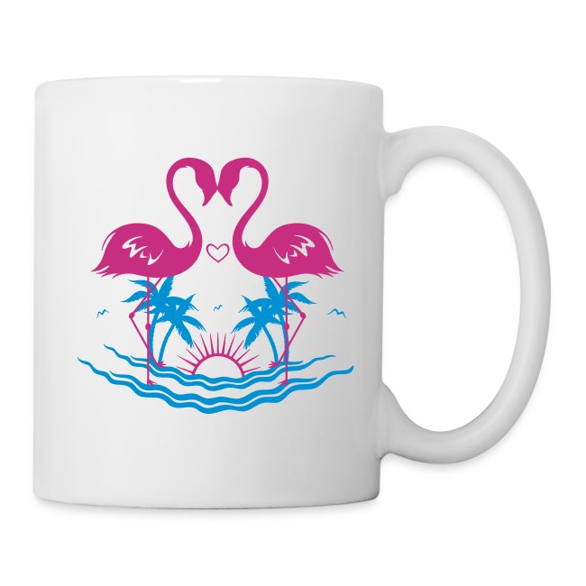 tropical plaisir d'offrir été flamant rose tasse originale super belle-fille cadeau Mug tasse à café plage palmier exotique 