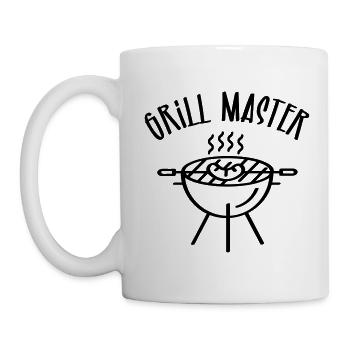 Maître des grillades - Mug blanc - blanc - Gauche