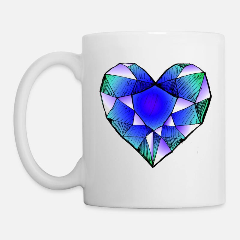 Saphir - Mug blanc - blanc