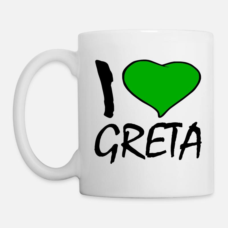 I love greta - Mug blanc - blanc