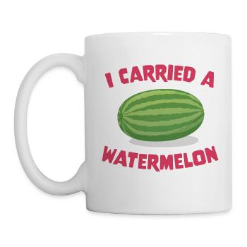 I carried a watermelon - Mug - white - Left
