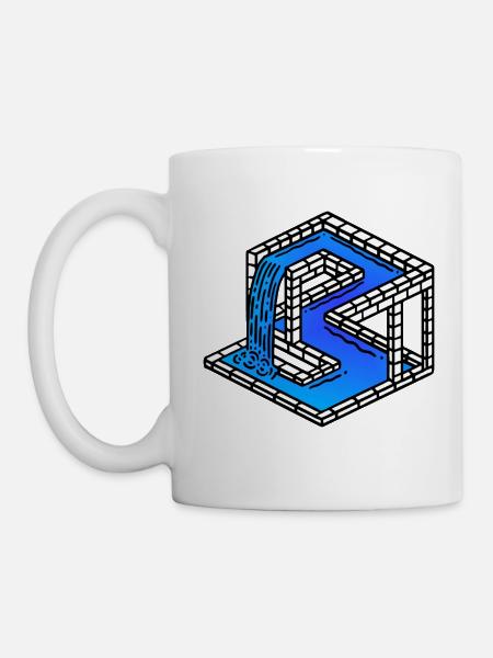 OPTISCHE TÄUSCHUNG - Tasse - Weiß