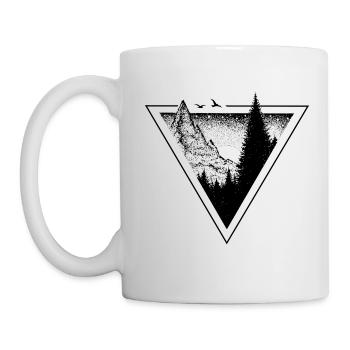 TRIANGLE - Mug blanc - blanc - Gauche