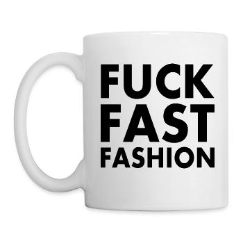 Fuck fast fashion - Mug blanc - blanc - Gauche