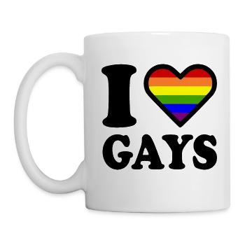 I love gays - Mug - white - Left